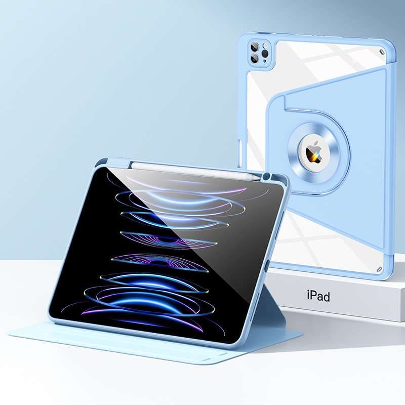 iPadケース 多角形デザイン 保護カバー 縦置き対応
