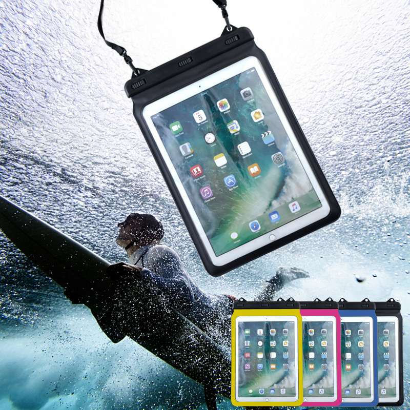 iPadケース タブレット用防水ケース 首掛け携帯可能
