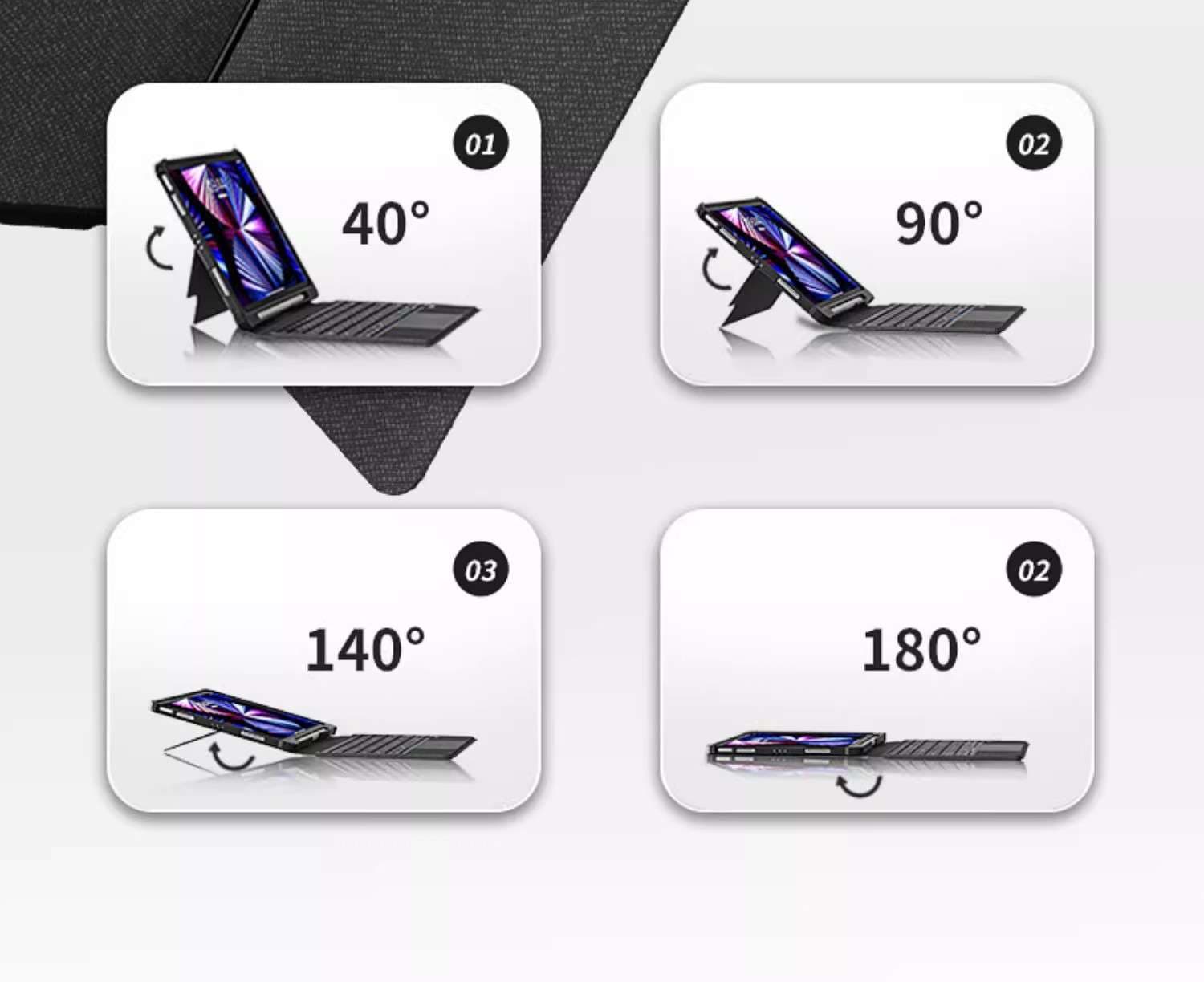 iPadケース 薄型キーボード付きiPad Airケース