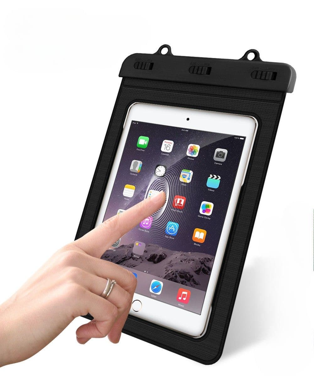 ipadカバー 透明窓付き完全防水タブレットケース